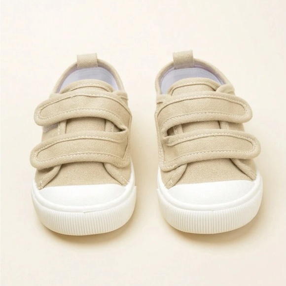 Unisex toddler girls / boys Tan Velcro sneakers - Picture 5 of 5
